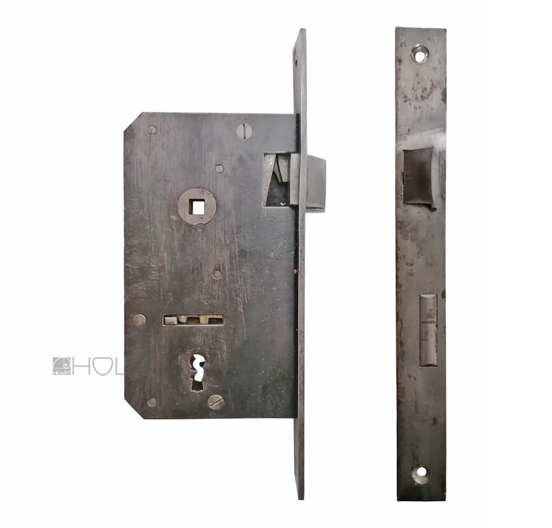 Tür Einsteckschloss antik alt 55mm Dornmaß 8er Vk 85mm ohne Schlüssel