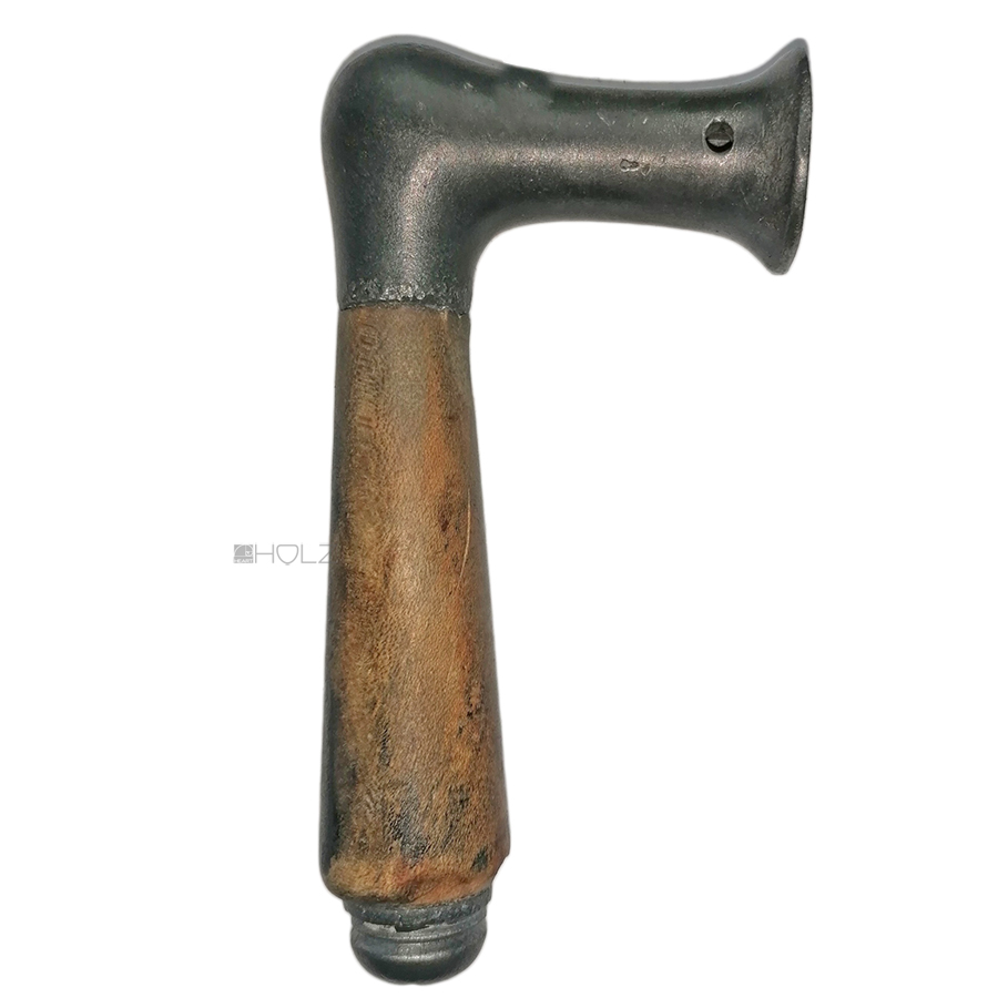Türdrücker Kastenschloss Zink Horn Jugendstil Avantgarde rund alt 8.5er Vk