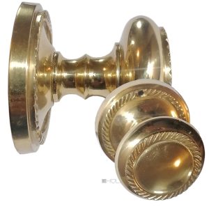 Türknauf Türgriff rund Messing Drehgriff 50mm 8er Vierkant