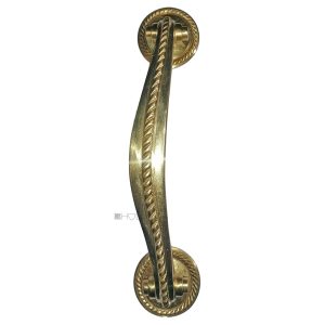 Tür Stoßgriff Türgriff antik klassizistisch Messing 19cm