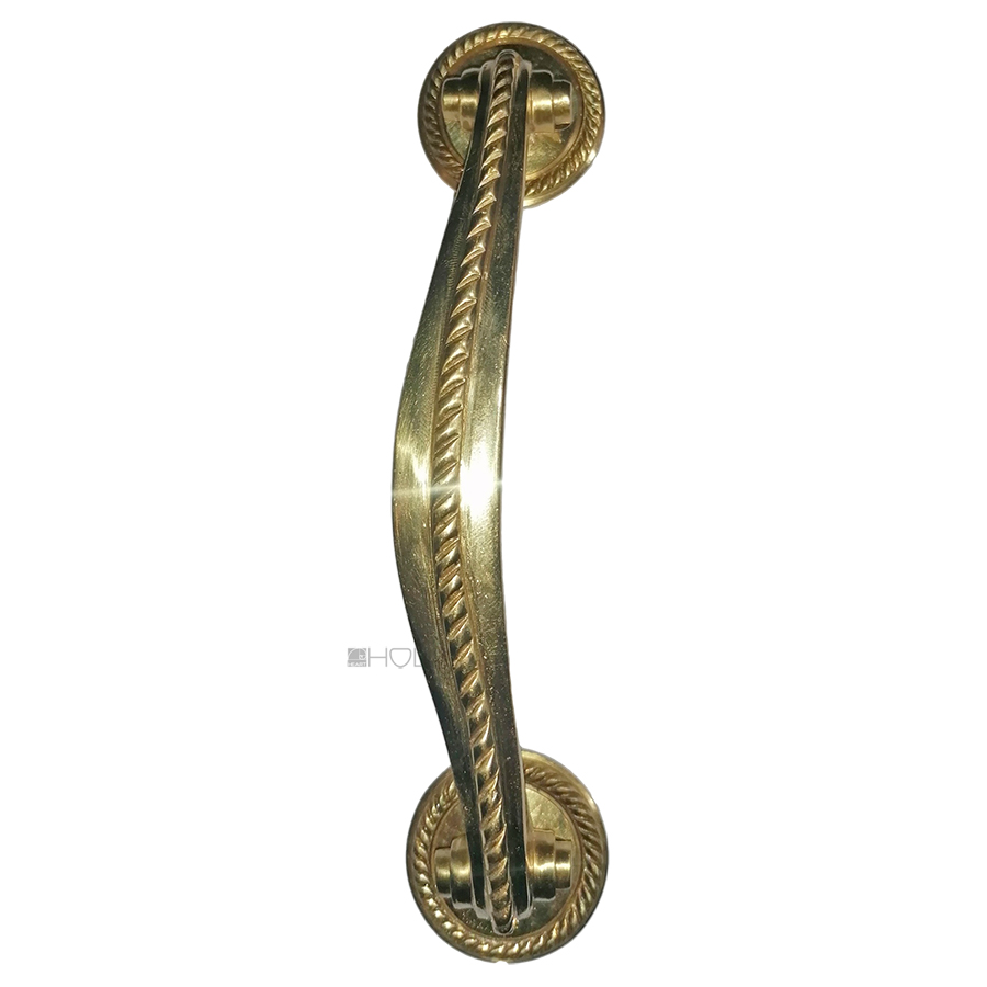 Tür Stoßgriff Türgriff antik klassizistisch Messing 19cm