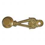 Espagnolette antik Griff Fenstergriff Zirkelriegel alt Perle 14cm