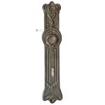 Langschild alt Jugendstil Eisen floral groß 18.4mm 78