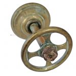 Handventil antik Handrad Messing Leitungsventil alt 53mm