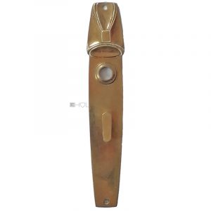 Langschild Jugendstil Avantgarde Türklinke alt 16.5mm 68
