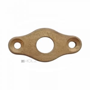 Rosette Fensterolive antik Messing alt Fensterrosette flach Fenstergriff 43 mm