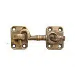 Ankettel antik Messing alt Türriegel Haken Öse alt 85 mm