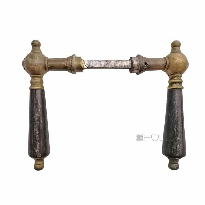 Jugendstil Türdrücker antik Ball Messing Horn Türklinken alt 8er Vk