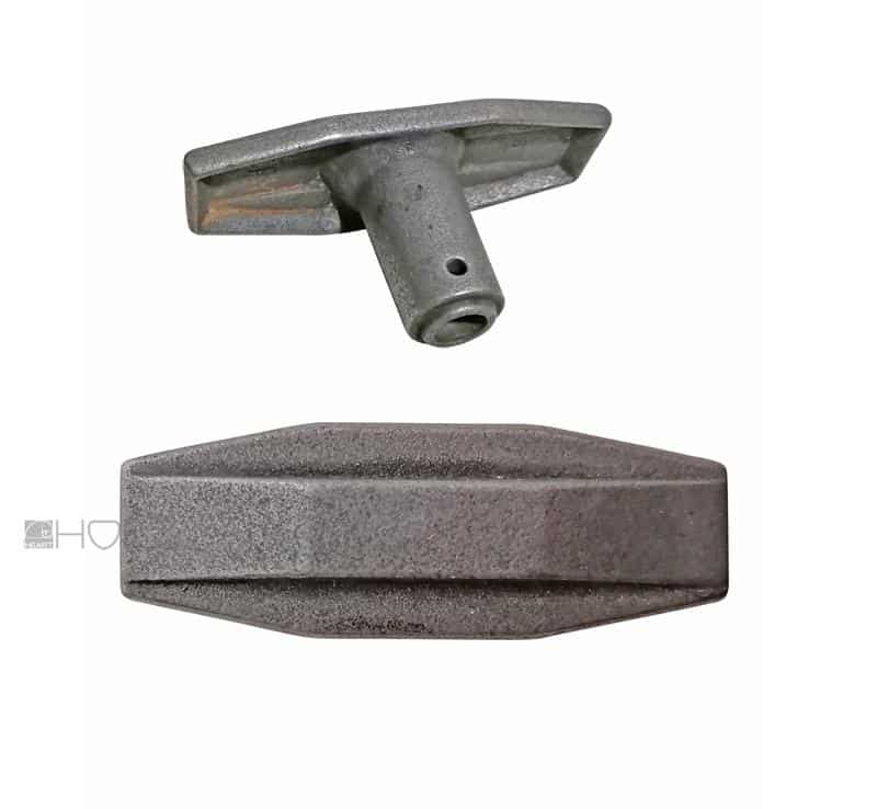 Basküle Fensterolive Avantgarde antik Gusseisen Frankreich Fenstergriff alt