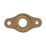 Rosette Fensterolive antik Messing alt Fensterrosette flach Fenstergriff 42 mm