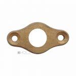 Rosette Fensterolive antik Messing alt Fensterrosette flach Fenstergriff 16.9 mm 42