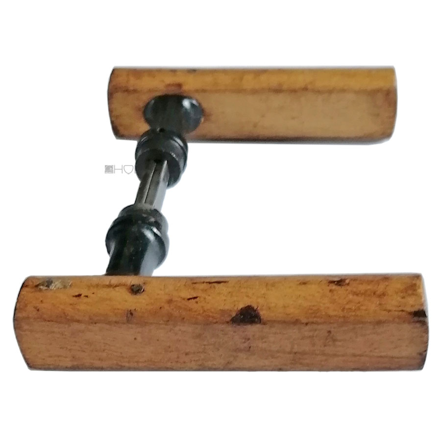Door handle Wooden 1920s iron door handles old Bauhaus 18.9mm pack of 8