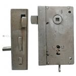 Kastenschloss antik hochstehend alt Tür rechts 44/8/63