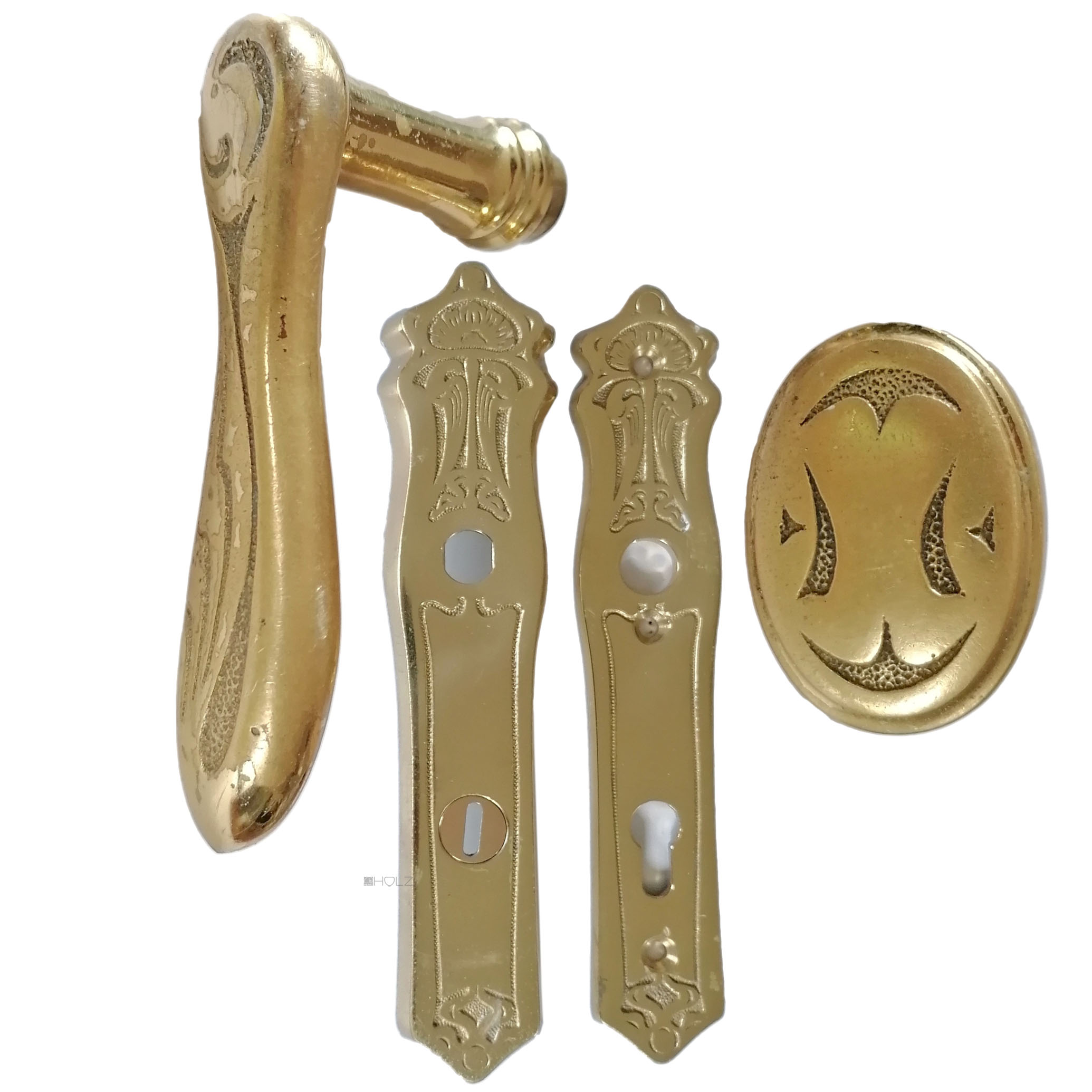 Tür Drückergarnitur Eingang Jugendstil repro PZ 92 10er Vk