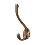 Kleiderhaken Jugendstil Messing Mantelhaken alt Garderobe Vintage