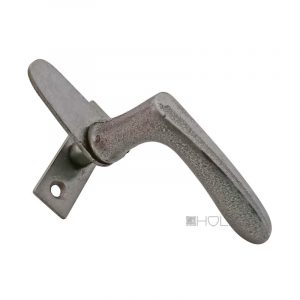 Bauhaus Fensterolive antik Eisen 1920er Halbolive alt Einreiber 14mm