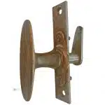 Fenterolive 1920er alt Fenstergriff oval Einreiber 20mm