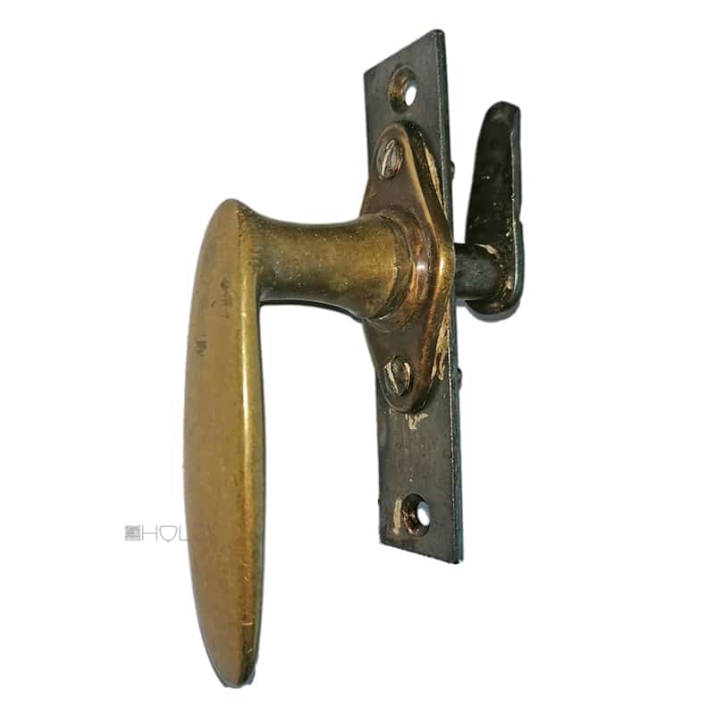 Fenster Halbgriff 1920er alt oval Fenstergriff Einreiber 20mm