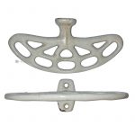 Konsolen antik Jugendstil alt Ablage weiß emailliert 13cm