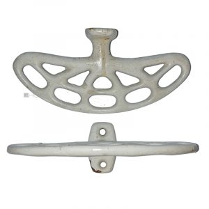 Konsolen antik Jugendstil alt Ablage weiß emailliert 13cm