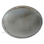 Türknauf antik Biedermeier alt Stahl oval Türgriff 52mm