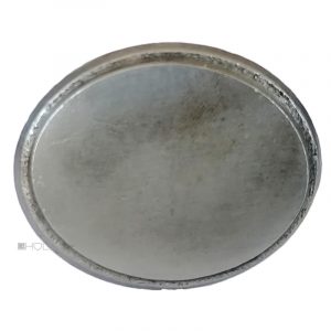 Türknauf antik Biedermeier alt Stahl oval Türgriff 52mm