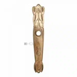 Langschild Jugendstil antik floral alt Blende Türklinke 17.1mm 68