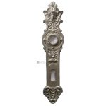 Tür Langschild antik Eisen verzinnt Engel Teufel 50x235 19.3mm 72