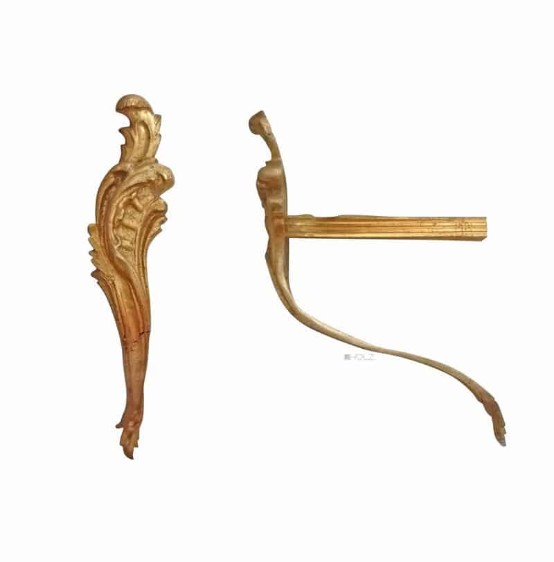 Raffhalter antik alt Bronze Vorhang Halter Haken Neo Barock feuervergoldet