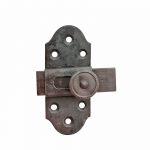 Schieberiegel Tür Eisen Frankreich Knopfriegel alt 65mm