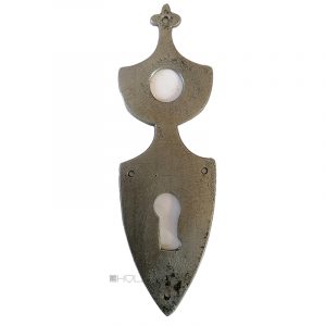 Kurzschild Kastenschloss antik Stahl alt Biedermeier 17.4mm 63