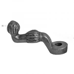 Fenster Vorreiber antik Gusseisen alt Drehriegel gekröpft 15mm