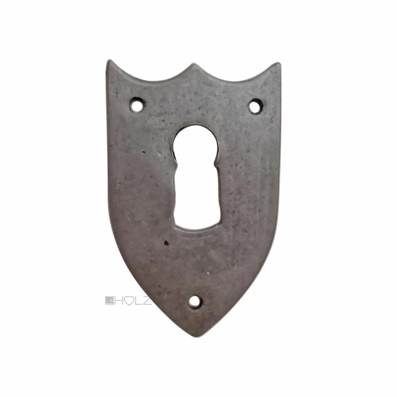 Schlüsselschild antik Tür Stahl geschnitten alt 65mm