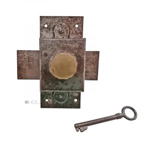 Drehriegel Schloss Tür antik Frankreich alt Schlüssel