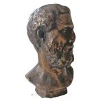 Bronze Figur römischer Feldherr Büste 1,5kg 16cm