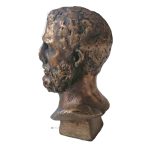 Bronze Figur römischer Feldherr Büste 1,5kg 16cm