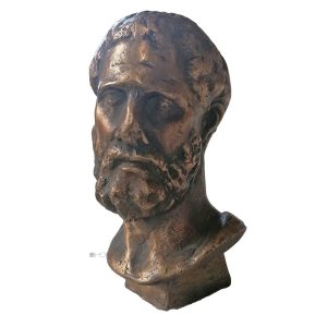 Bronze Figur römischer Feldherr Büste 1,5kg 16cm