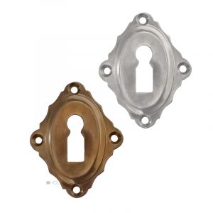 Schlüsselschild antik repro Messing