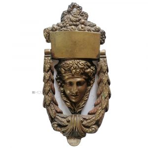 Türklopfer antik groß Minerva Grand Madeleine alt 21cm Bronze