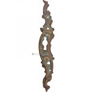 Bronze Möbel Schlüsselschild antik neo barock alt 24x147