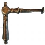 Türdrücker Kastenschloss antik Würfel Raute alt 7er Vk