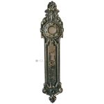 Langschild antik Bronze vernickelt Patina schwarz 16.8mm 58