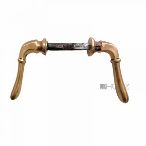 Kastenschloss Biedermeier Türdrücker alt Flügel Türklinken Messing 8.5er Vk