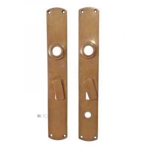 Langschilder Jugendstil halbrund Türdrücker alt 16.2mm 68