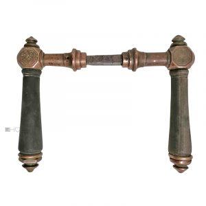 Türdrücker antik Würfel Haustür Türklinken alt Ebenholz 11er Vk