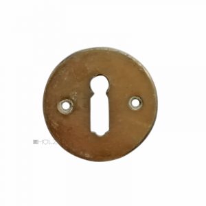 Bauhaus Schlüsselrosette Messing Tür Schlüsselschild alt 45mm