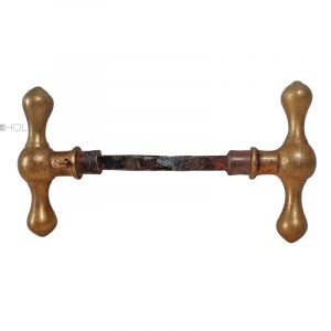 Türknaufgarnitur antik Biedermeier alt Kugel 13.2mm 8er Vk