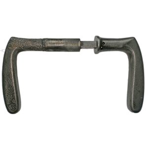 Türdrücker Kastenschloss 1920er Eisen Bananen Türklinken alt 18mm 9er Vk