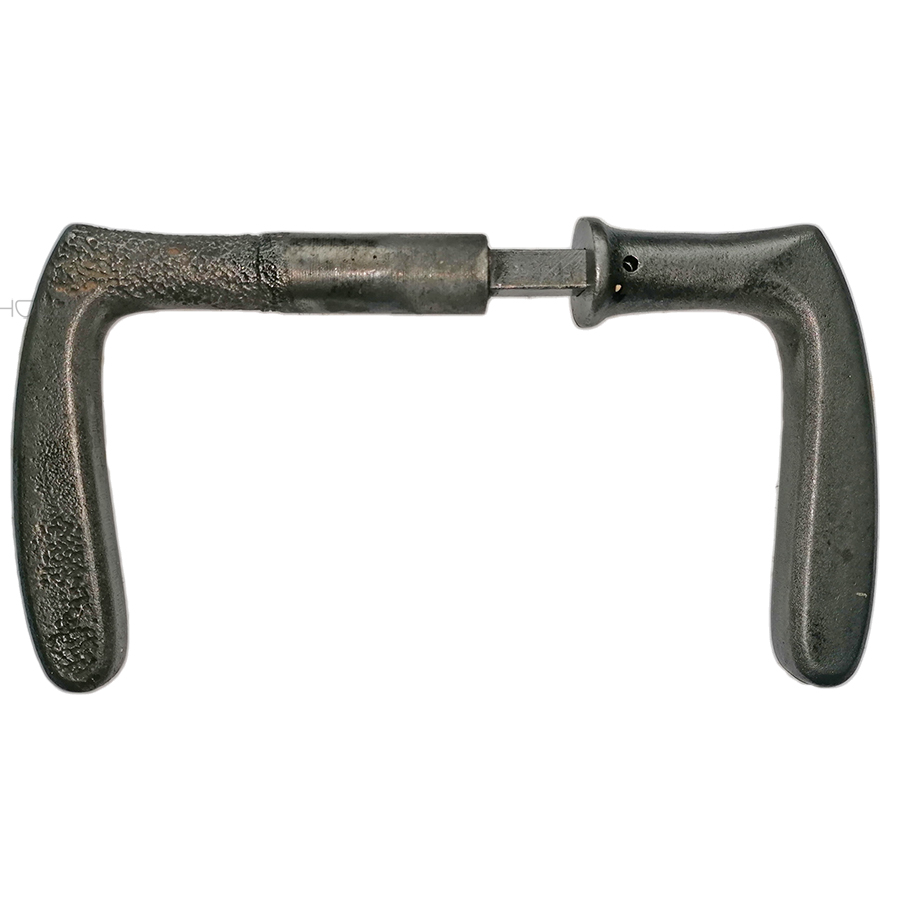 Maniglia per porta con serratura Maniglia per porta a banana in ferro anni '20 vecchia 18mm 9pz