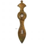 Langschild antik Biedermeier alt Türdrücker 46x210-14x72